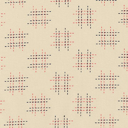 Sevenberry Canvas - Kasuri Stitch Quilting Cotton in natural