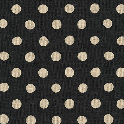 Sevenberry Canvas - Black and Cream Dots
