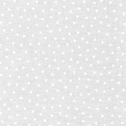 Robert Kaufman Mini-Madness - Triangles - White on White