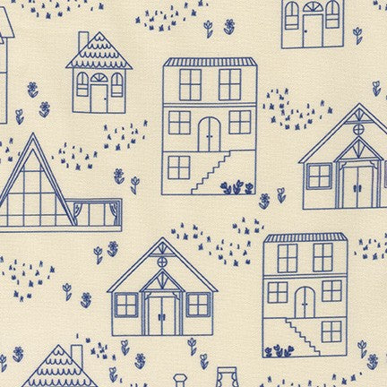 On the Lighter Side by Robert Kaufman - Houses in Blue