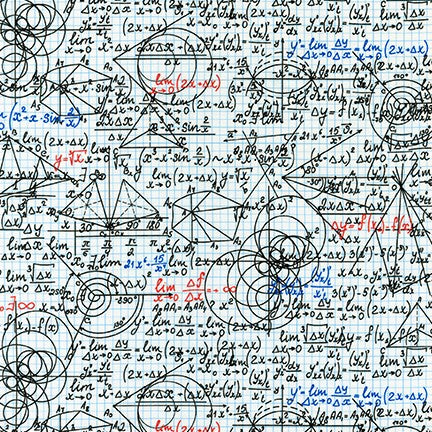 Graph Paper Math 4k Out Of Print - Math on Graph Paper — Fabric Spark