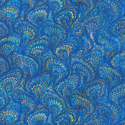 Library of Rarities - Marbled in Indigo