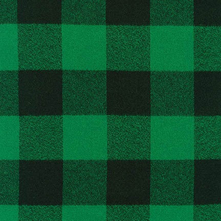 Mammoth Flannel - Large Two Check - green