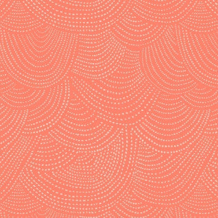 Foxtail Forest by Rae Ritchie - Scallop Dot Tangerine