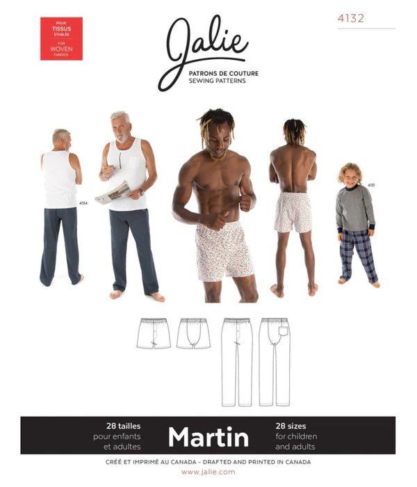 Jalie Martin Lounge Pants and Boxer Shorts Pattern