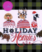 Tula Pink Holiday Homies - Family Tree Blue