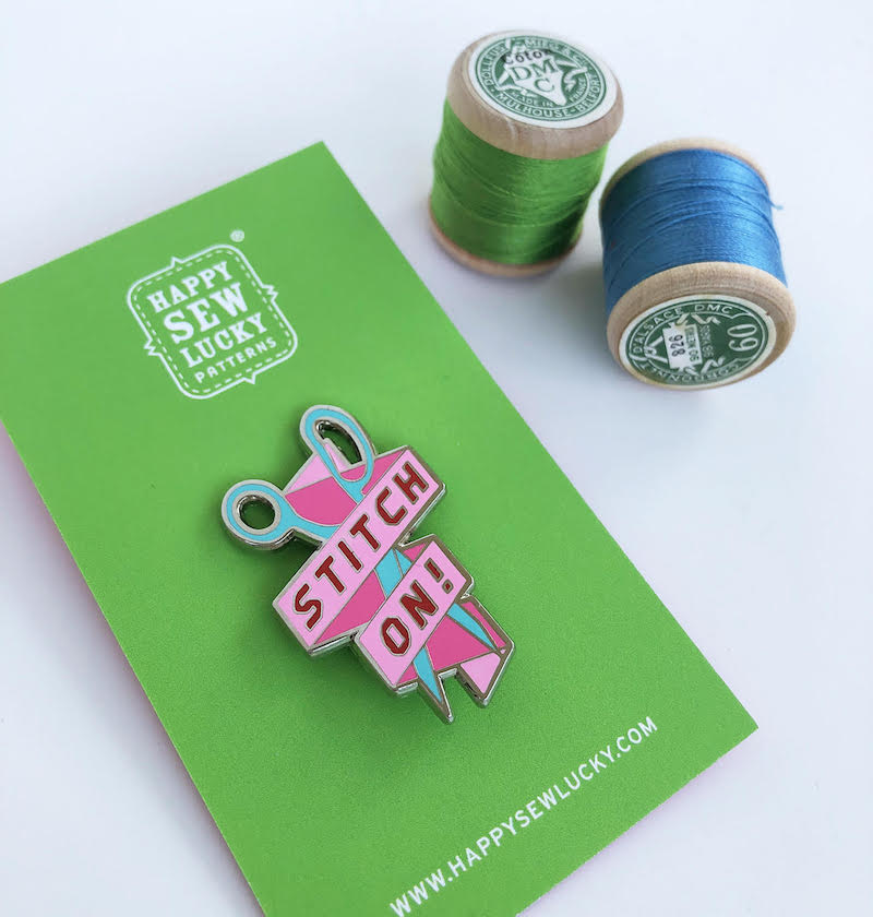 Happy Sew Lucky Pins - Stitch On — Fabric Spark