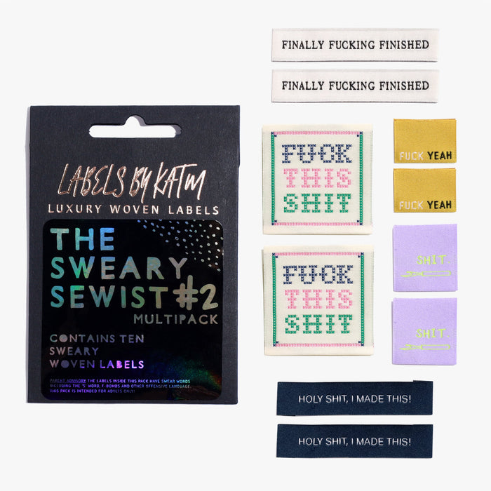 Kylie and the Machine Labels - Sweary Sewist 2.0 Limited Edition Pack