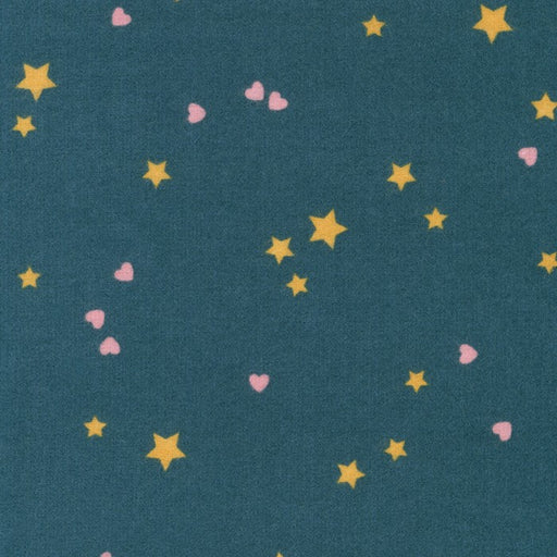 Robert Kaufman Snow Snuggles Flannel, Starry in Night