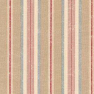 Suzuko Koseki Ticking Stripe in Red and Tan