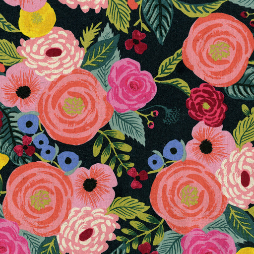 English Garden by Rifle Paper Co. - Juliet Rose in Navy CANVAS