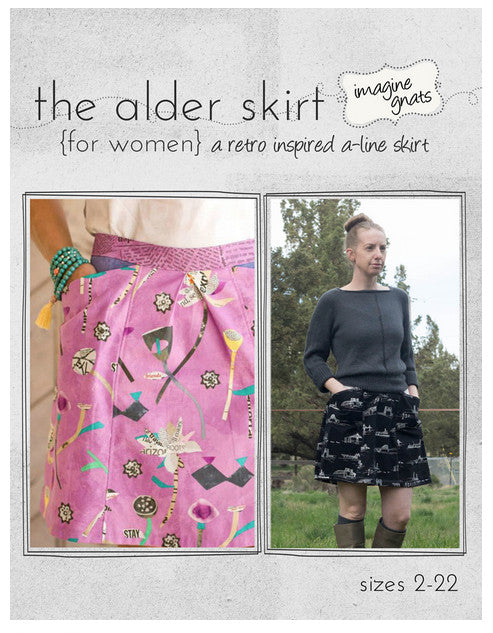 Imagine gnats - Alder Skirt — Fabric Spark