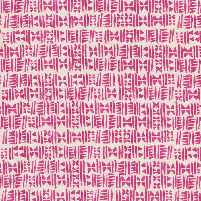 Cotton + Steel Panorama - Stamps in Hot Pink