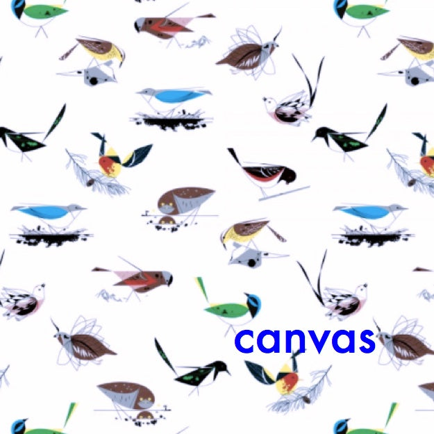 Charley Harper - Western Birds Organic Cotton Canvas