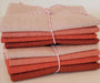 Designer Bundle - Linen Texture FQ Bundle 4 x FQ - Coral