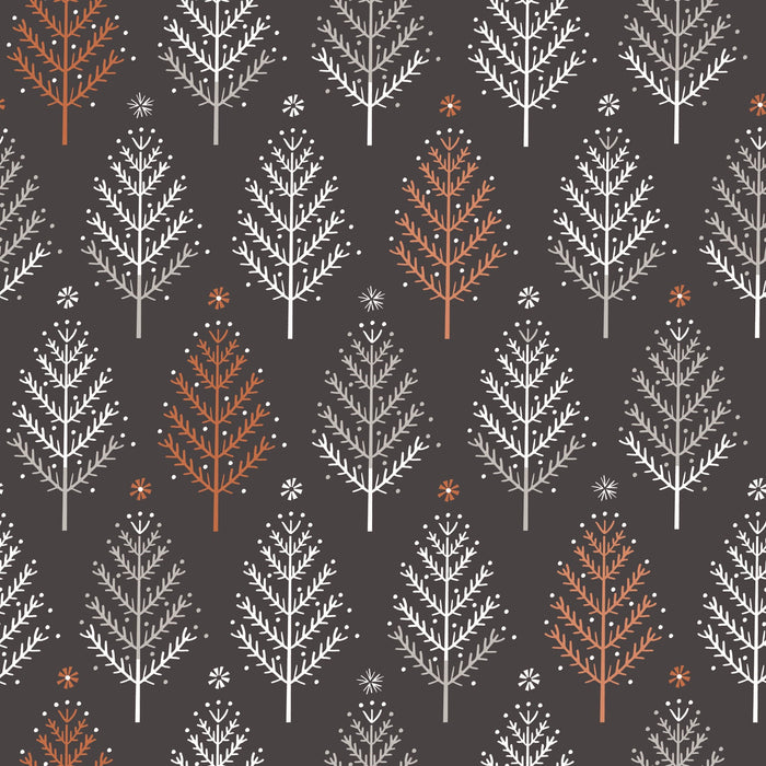 Dashwood Ali Brookes Winterfold - Trees in Charcoal with Copper Metallic
