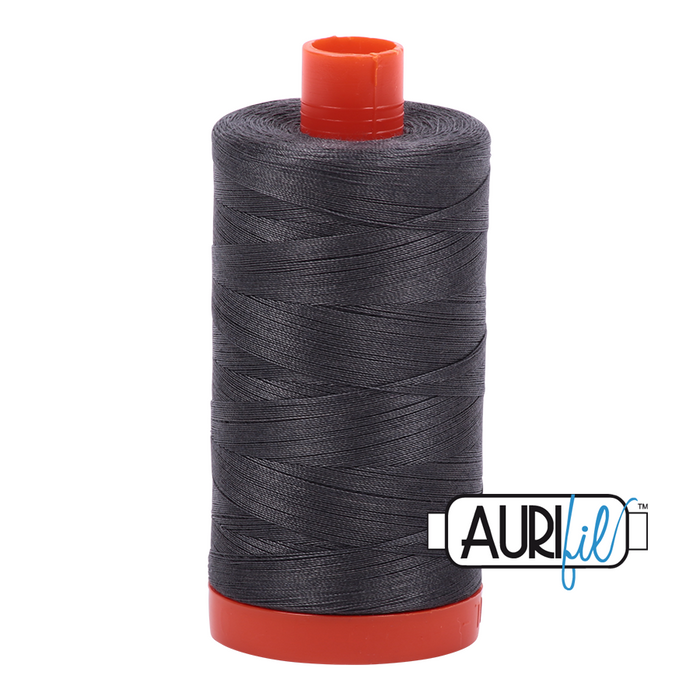 Aurifil Thread - 50wt 100% cotton  - colour 2630 Dark Pewter