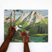 Four Point Puzzle - Paint by Numbers - Mountains