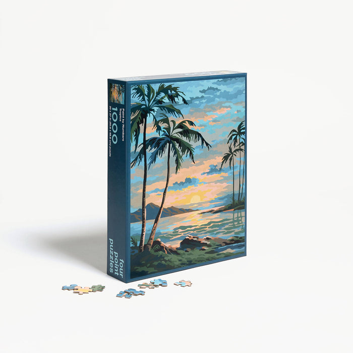 Four Point Puzzle - Paint by Numbers - Tropics