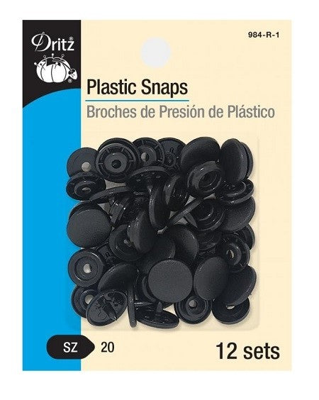 Dritz Plastic Snaps - Black