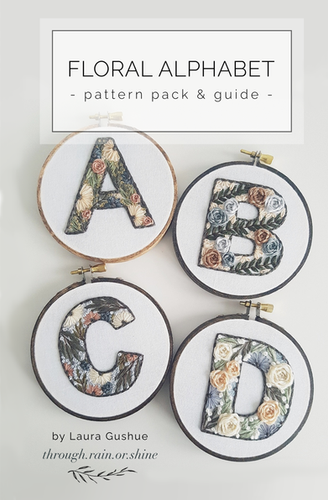 Laura Gushue - Floral Alphabet Pattern Pack and Guide