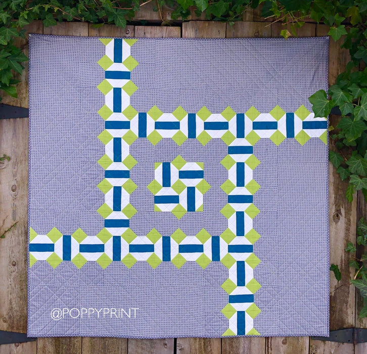 Quarter Turn Quilt Pattern by Poppyprint