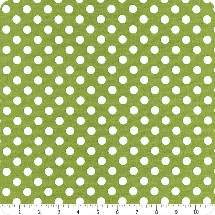 Maywood Studios Basics - Polka Dots on Green