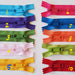 Colourful Zippers - Single colour, large tab - Choose your colour