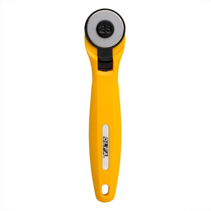 Olfa 28mm rotary cutter in Yellow