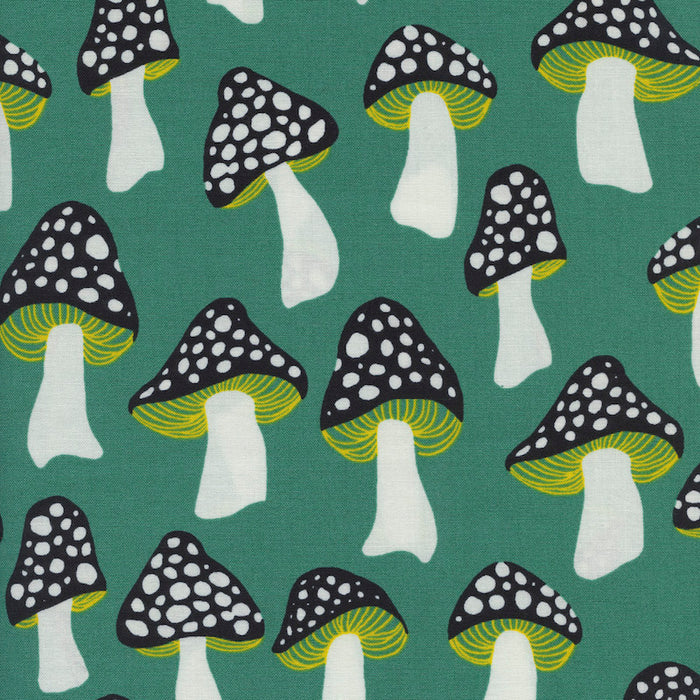 Front Yard by Sarah Watts - Mushrooms in Green