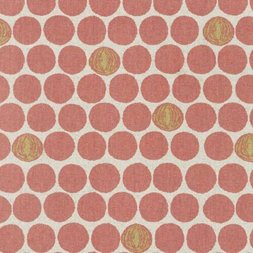 Robert Kaufman Cotton/Flax Prints - Dots in Peach