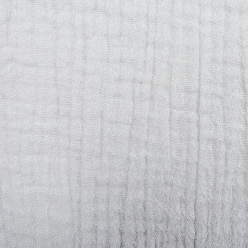 Crinkled Cotton Double Gauze - White