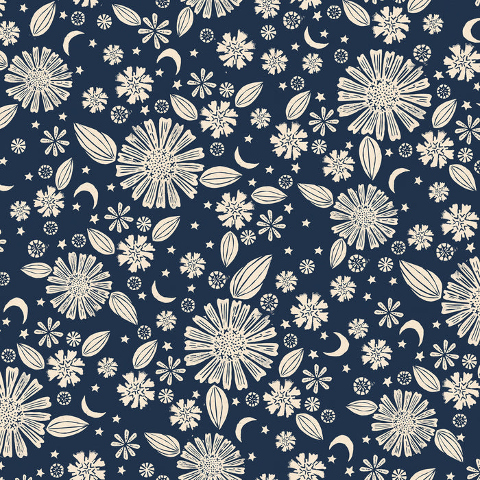 Golden Hour by Alexia Marcelle Abegg of Ruby Star Society -Zinnia in Navy