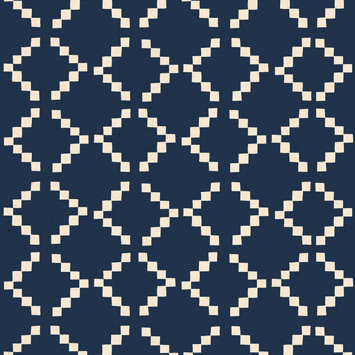 Golden Hour by Alexia Marcelle Abegg of Ruby Star Society - Tile in Navy