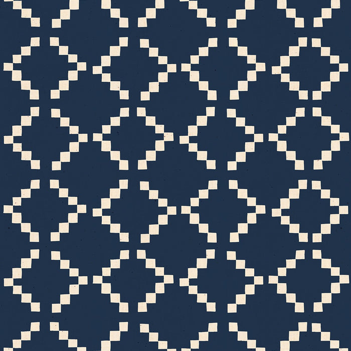 Golden Hour by Alexia Marcelle Abegg of Ruby Star Society - Tile in Navy