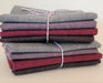 Designer Bundle - Linen Texture FQ Bundle 4 x FQ - Wine and Smoke