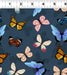 Clothworks Canto - Butterflies in Dark Grey