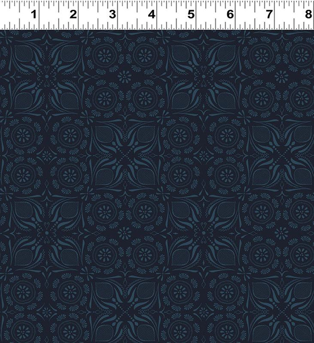 Clothworks Canto - Tiles in Dark Grey